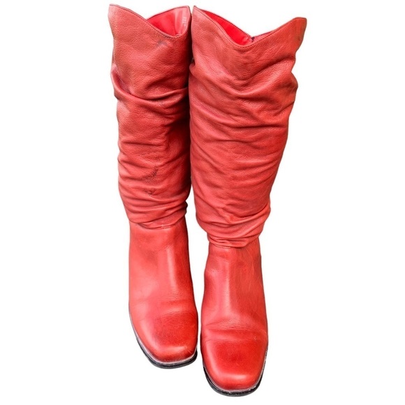 Women’s Western Cowgirl Boots Matisse Made in Brazil Red Slouch Leather Size 6.5 - Picture 4 of 12